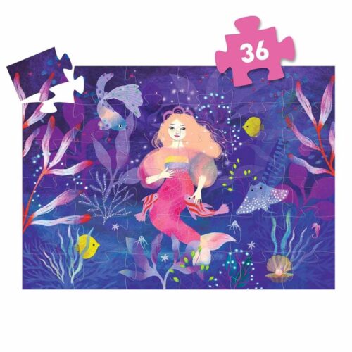 Ella, de zeemeermin - 36 stukken Silhouette Puzzel