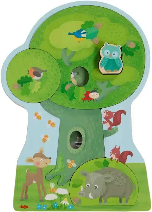 Houten puzzel Bosdieren