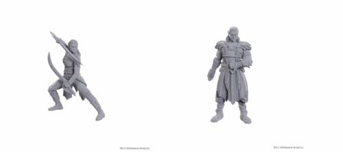 Jaheira & Halsin - Unpainted D&D Miniatures Special Edition Baldur's Gate 3