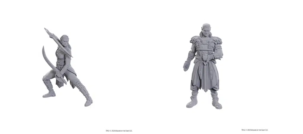 Jaheira & Halsin - Unpainted D&D Miniatures Special Edition Baldur's Gate 3