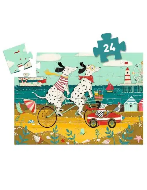 Ollie de Dalmatiër - 24 stukken Silhouette Puzzel