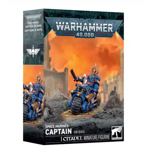PRE-ORDER Captain on Bike - Space Marines