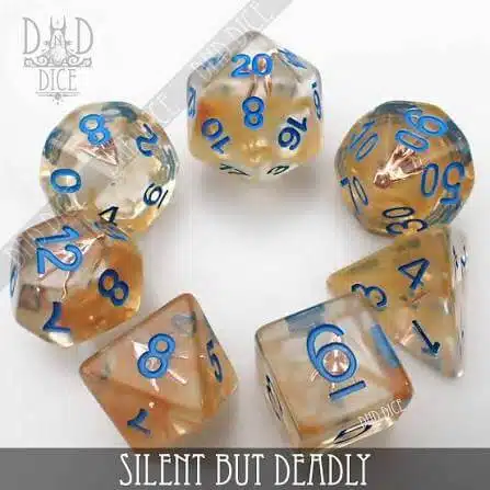 Silent But Deadly - Dice set - 7 stuks