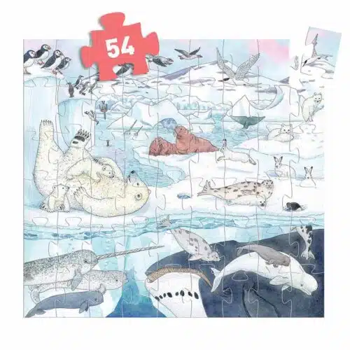 Zachte poolwereld - 54 stukken Silhouette Puzzel
